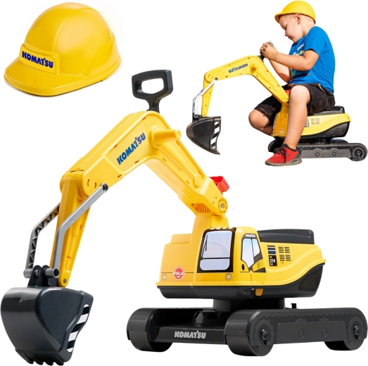 Komatsu pedálos kotrógép forgatható kabinnal és sisakkal