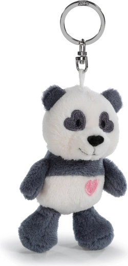 NICI plüss pandás kulcstartó szívecskével, 10 cm
