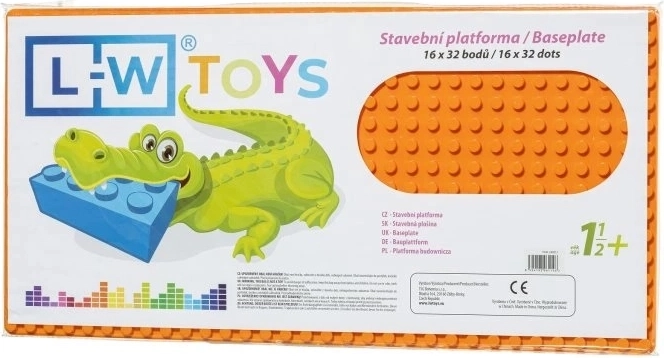 Narancssárga építő alap JUNIOR 16x32 pont