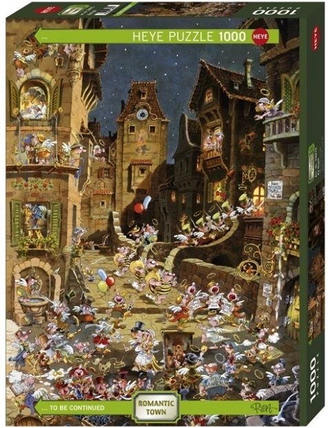 1000 darabos puzzle – romantikus város, éjjel