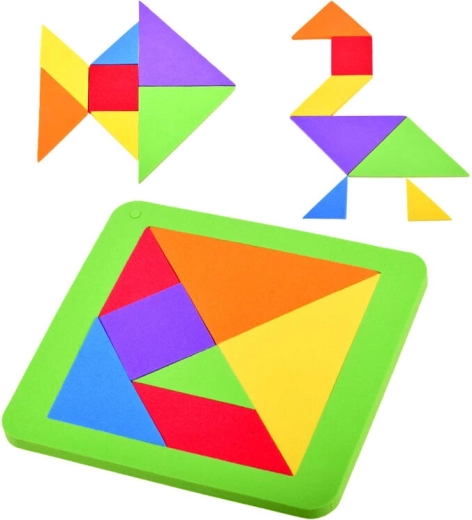 Habos tangram kirakó – színes logikai puzzle