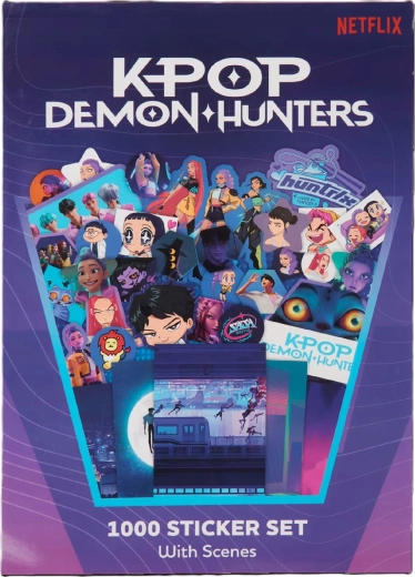 1000 darabos KPop Demon Hunters jelenetes matrica szett
