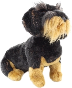 Plüss tacskó pórázzal 29 cm