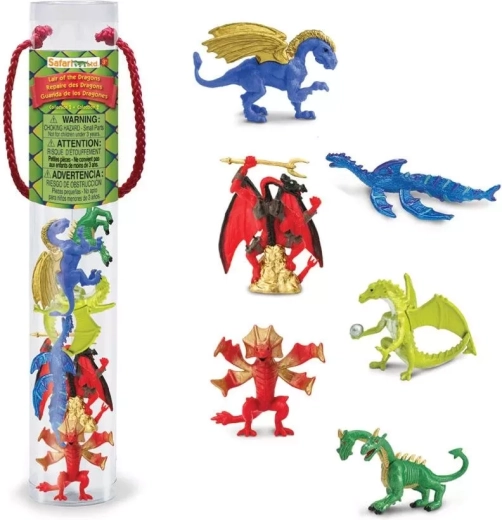Safari Ltd. dizájner tubus – sárkányok