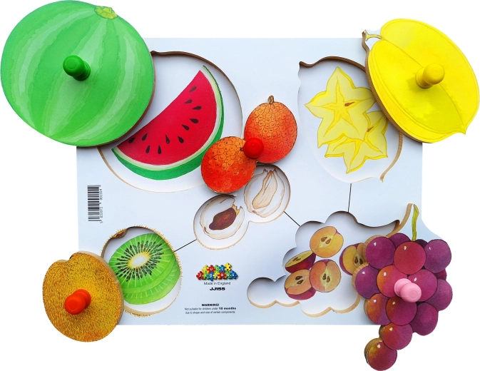 Fa kirakós, 6 darab - Hámozás és szeletelés a terményekkel