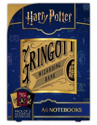 Harry Potter A6 vonalas jegyzettömb szett – Magical Locations