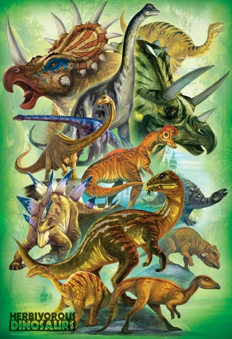 EUROGRAPHICS puzzle növényevő dinoszauruszok 100 darab
