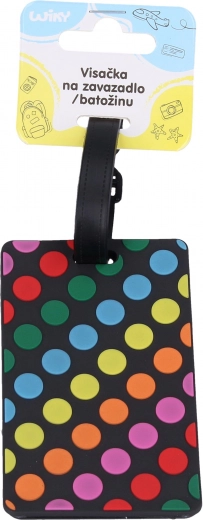 Gumiból készült poggyászcímke szíjjal