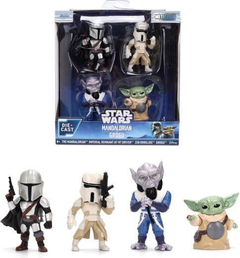 Jada Star Wars The Mandalorian fém figurák – 4 db