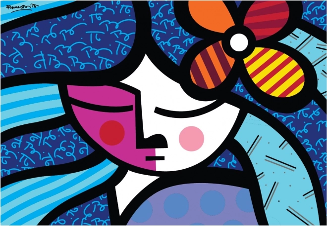 Puzzle Lány virággal 1000 darabos BLUEBIRD