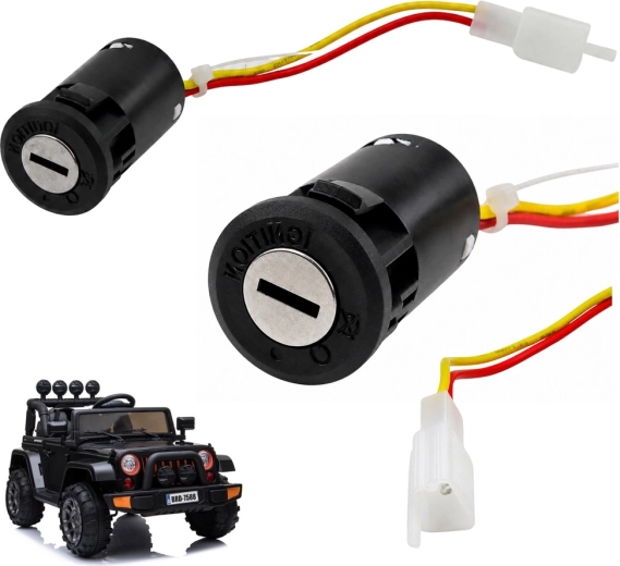 Gyújtáskapcsoló (kapcsolódoboz) elektromos kisautóhoz BRD-7588 – 1 db