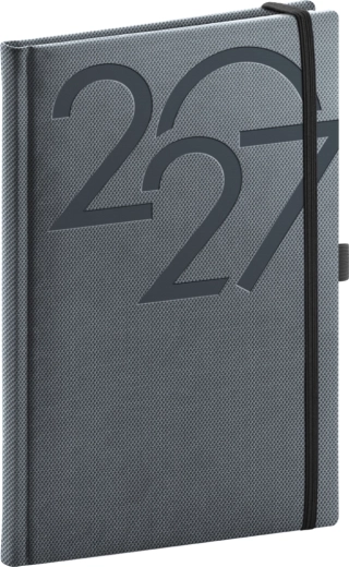 Notique heti határidőnapló Ajax 2027 fekete 15 × 21 cm