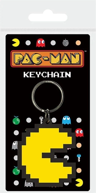 Pac Man Pixel gumis kulcstartó