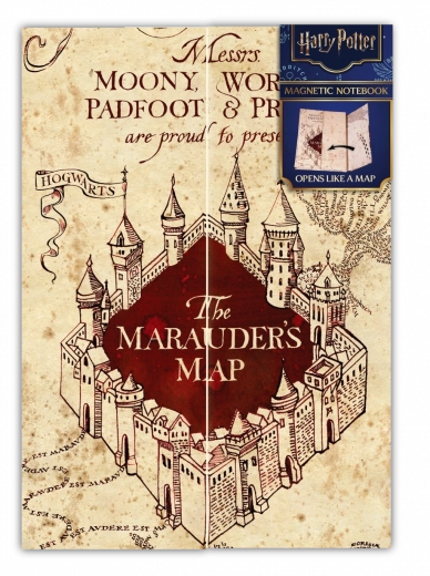 Harry Potter vonalas jegyzettömb – Tekergők térképe A5 Magical Locations