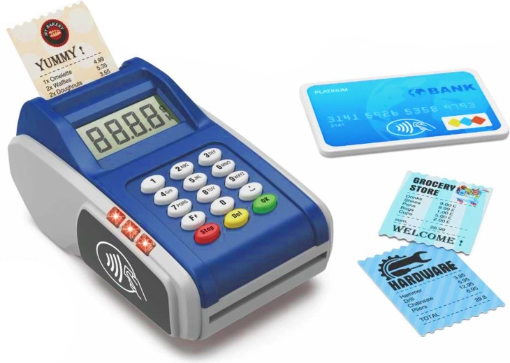 Gyerek elektronikus bankkártyás fizetési terminál – 1 db