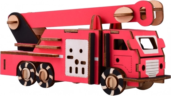 WOODCRAFT fa 3D kirakó – tűzoltóautó