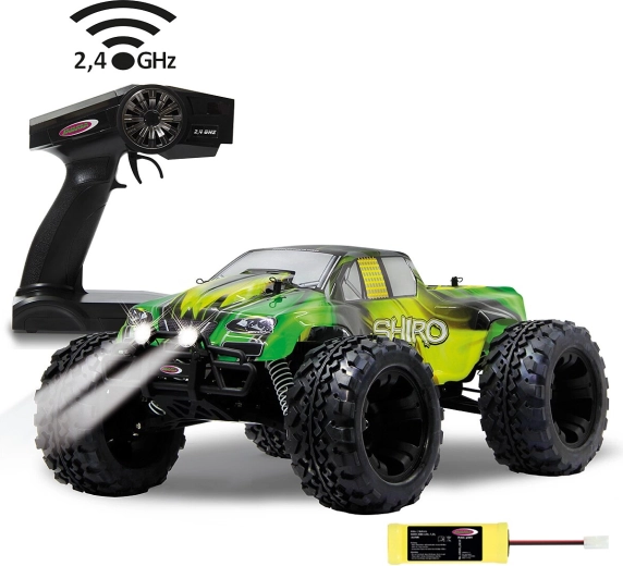 Jamara Shiro RC monster truck 4WD 1:10 2,4 GHz LED-del és NiMH akkumulátorral