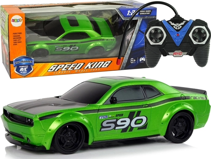 RC sportautó 1:24 zöld