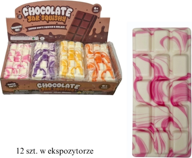 Stresszoldó squishy nyomkodható fehér csokoládé