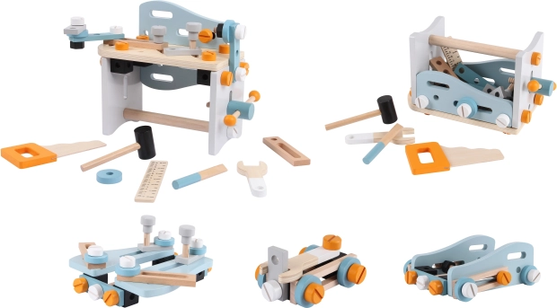 ECOTOYS fa építőkészlet gyerekeknek