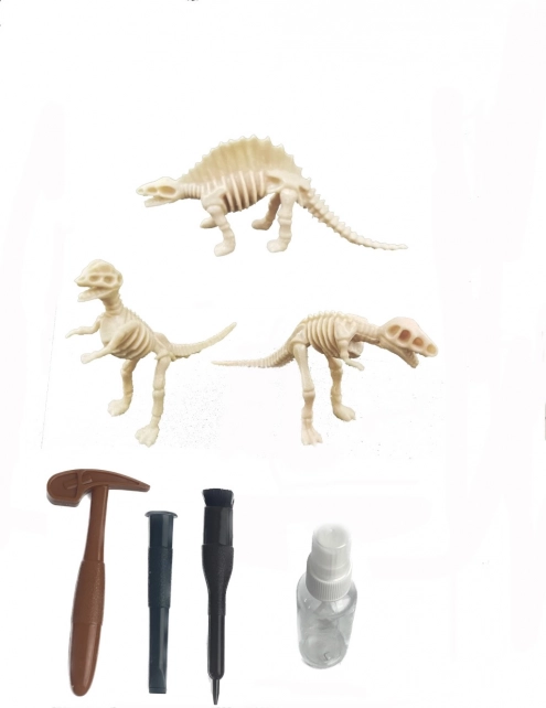 Régészeti készlet – dinoszauruszok – Spinosaurus / Tyrannosaurus Rex / Raptor jelző