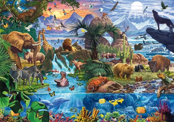 Schmidt puzzle Állatvilág panoráma 1500 darab