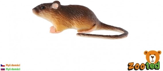 Műanyag házi egér figura 7 cm tasakban