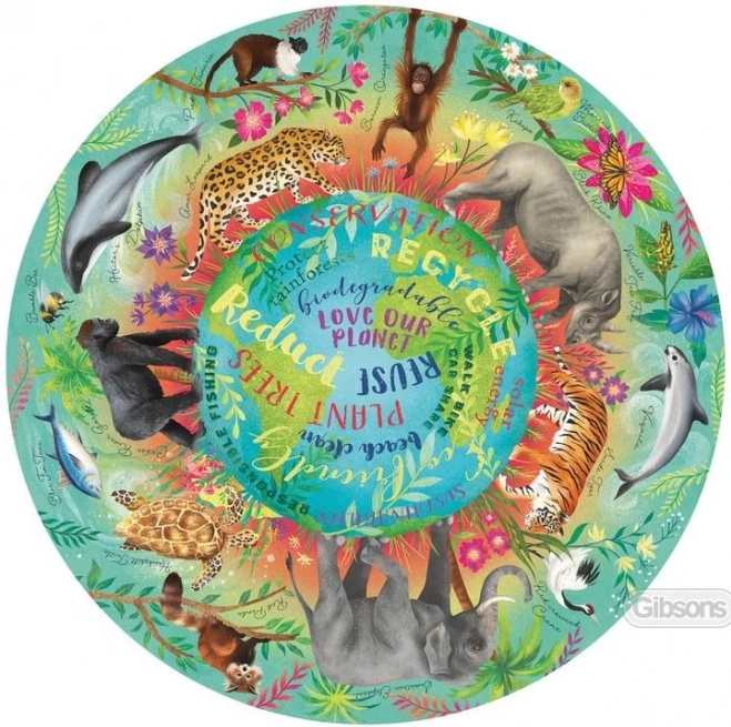 Kör alakú puzzle – Nincs B bolygó, 500 darab – GIBSONS