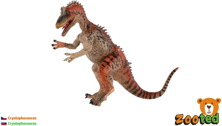 Cryolophosaurus dinoszauruszfigura, 17 cm