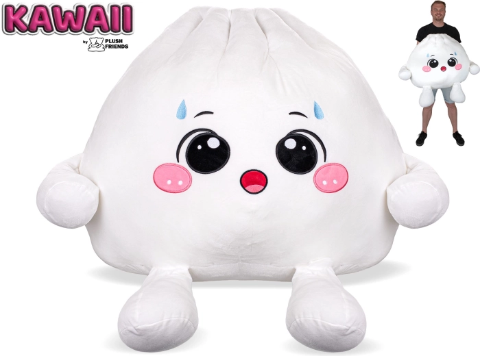 Plush Friends Kawaii meglepett plüss Bao gombóc 60 cm