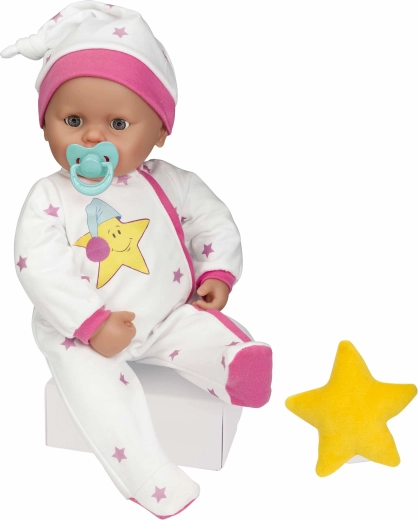 Hangokat adó, pislogó baba, 40 cm