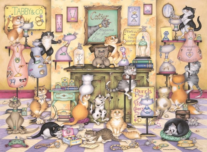 Ravensburger puzzle Pajkos macskák játéka 500 darab