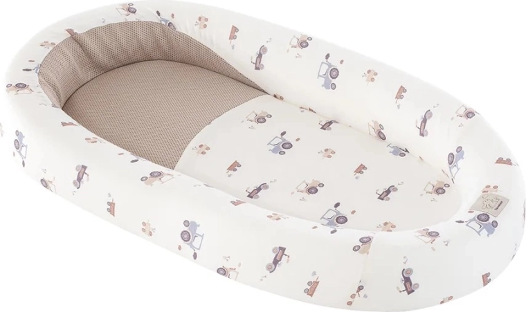 Träumeland babafészek Home Air Little Farm kék