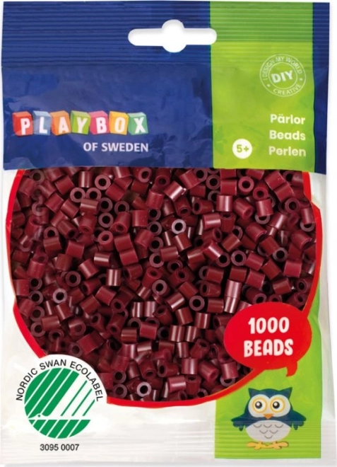 Playbox vasalható gyöngyök sötétvörös 1000 db