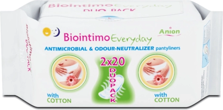 Biointimo Anion DUO Pack intim betét a mindennapokra 40 db