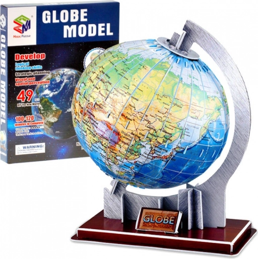3D puzzle földgömb 49 darabbal