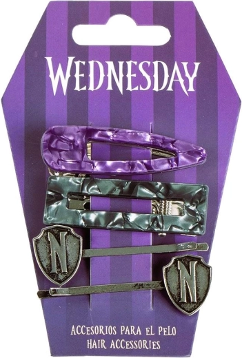 Wednesday hajcsat- és hajklipsz szett – 1 db