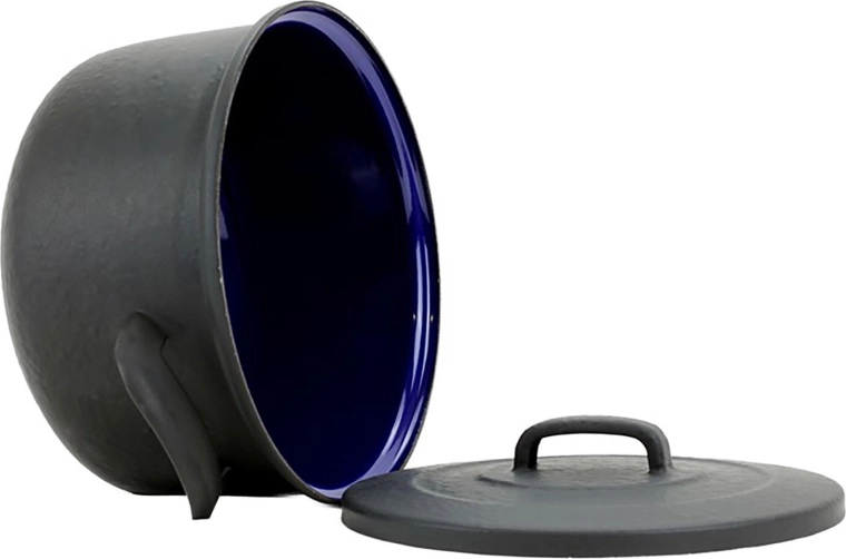 Higiénikus, sötétkék zománcozott belső