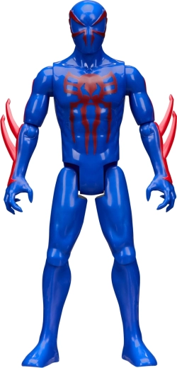 Futurisztikus kék–piros Spider-Man 2099 dizájn