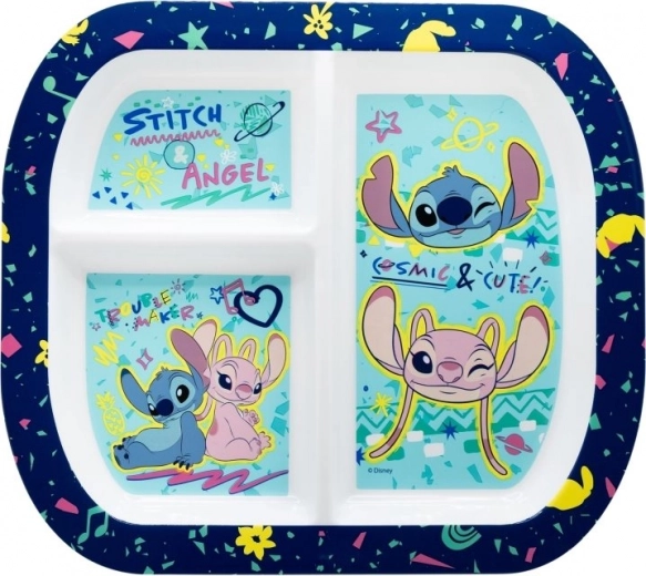 Gyermek téglalap alakú STITCH tányér