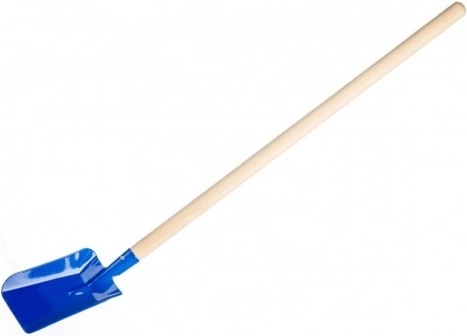 Gyerek lapát fa nyéllel, 80 cm – Kék