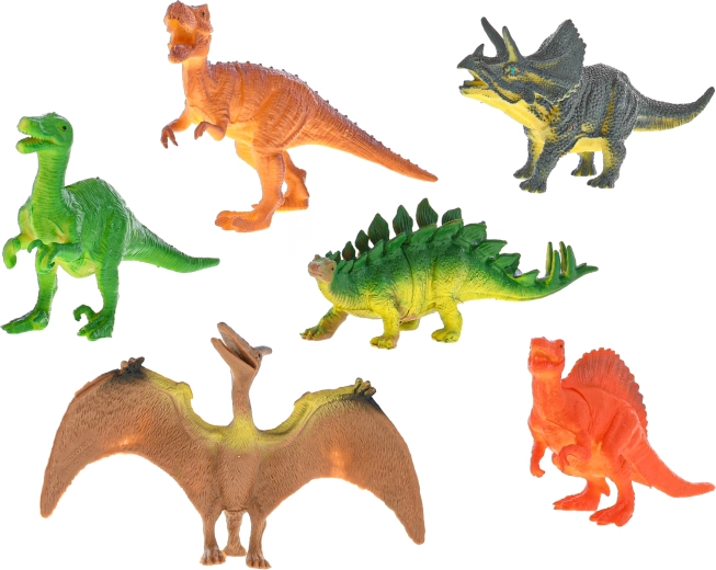 Hat különböző dinoszaurusz egy készletben