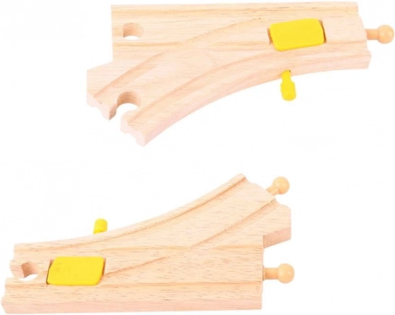 Bigjigs Rail fa váltó 2 db gyermekvasútakhoz