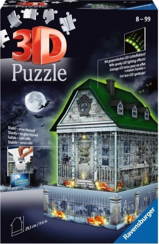Ravensburger 3D puzzle kísértetház világító effektussal, 216 darab