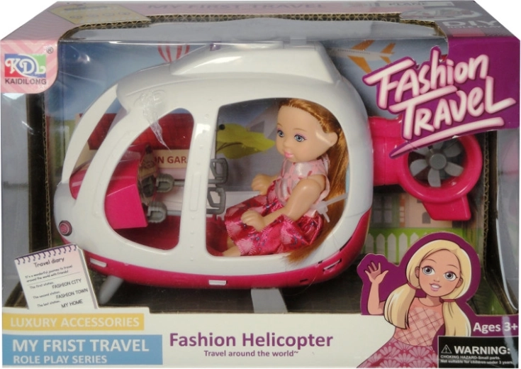 Baba helikopterben fényekkel és hangokkal