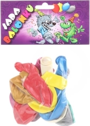 Felfújható, metálfényű lufik – 10 db