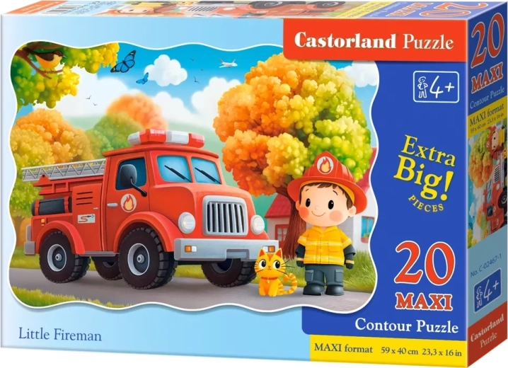 Puzzle kis tűzoltó MAXI 20 darab CASTORLAND