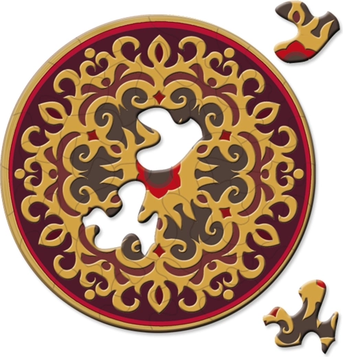 Curiosi kerek puzzle Picoli rózsa 33 darab