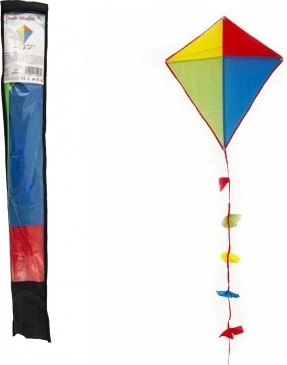 Színes nylon sárkány 70x60 cm