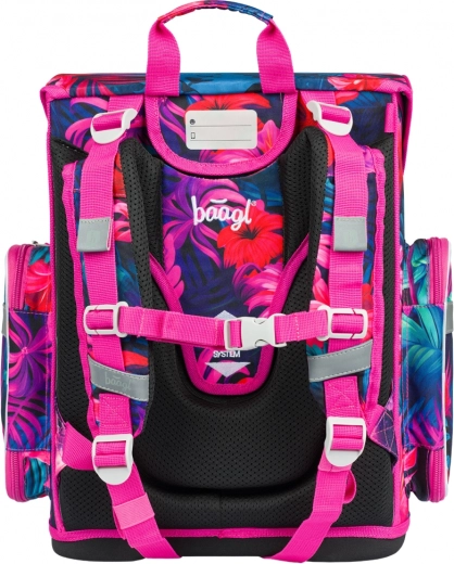 Ergonomikus iskolatáska állítható háttámasz rendszerrel